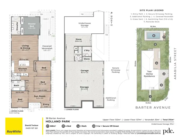 Floorplan of Homely house listing, 38 Barter Avenue, Holland Park QLD 4121