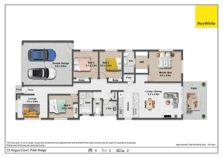 Floorplan of Homely house listing, 23 Angus Court, Park Ridge QLD 4125