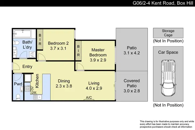 Floorplan of Homely apartment listing, G06/2-4 Kent Road, Box Hill VIC 3128