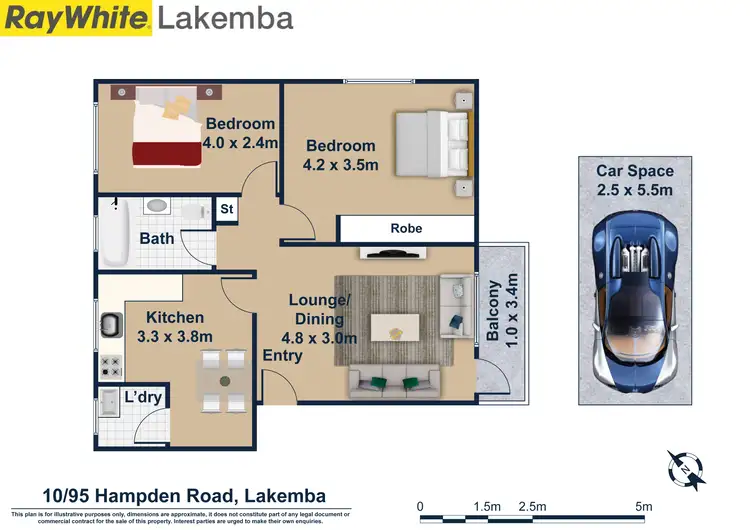 Floorplan of Homely apartment listing, 10/95 Hampden Road, Lakemba NSW 2195