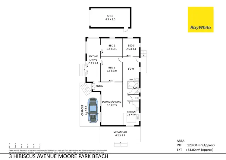 Floorplan of Homely house listing, 3 Hibiscus Avenue, Moore Park Beach QLD 4670