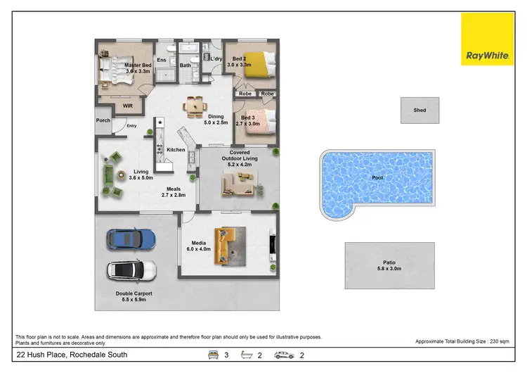 Floorplan of Homely house listing, 22 Hush Place, Rochedale South QLD 4123