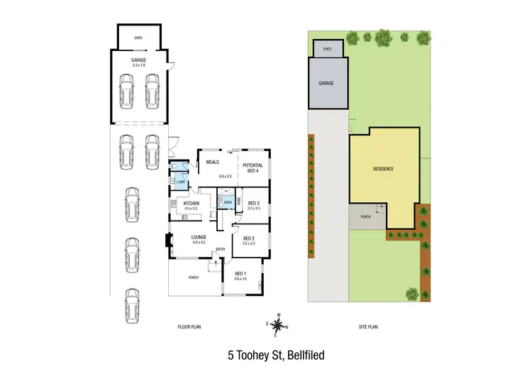Floorplan of Homely house listing, 5 Toohey Street, Bellfield VIC 3081