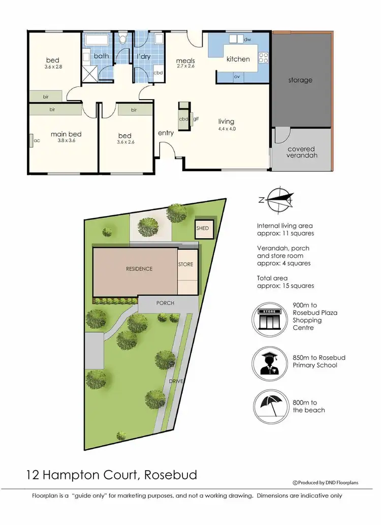 Floorplan of Homely house listing, 12 Hampton Court, Rosebud VIC 3939