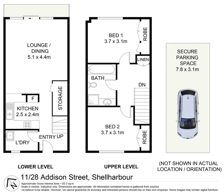 Floorplan of Homely apartment listing, 11/28 Addison Street, Shellharbour NSW 2529