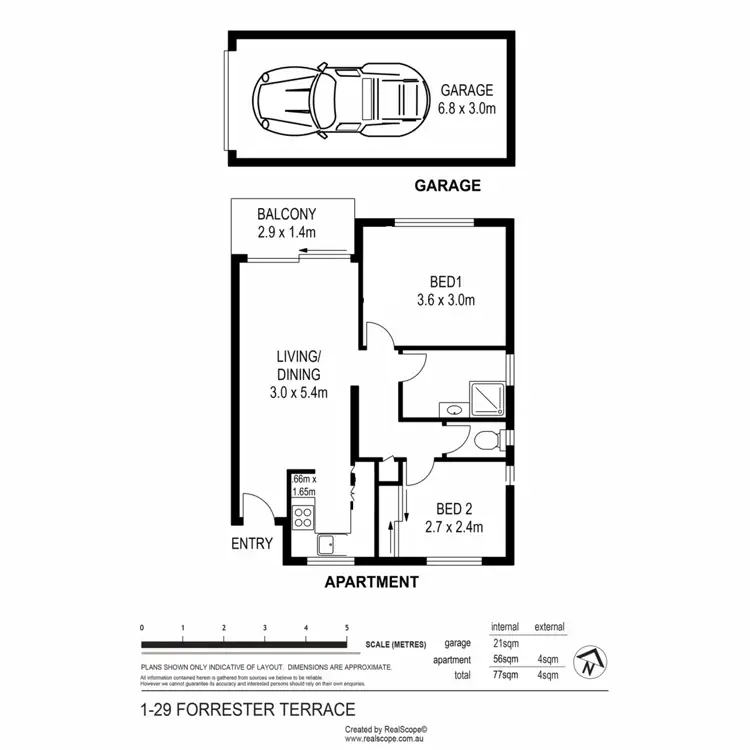 Floorplan of Homely apartment listing, 1/29 Forrester Terrace, Bardon QLD 4065
