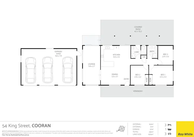 Floorplan of Homely house listing, 54 King Street, Cooran QLD 4569