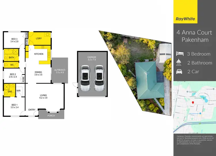 Floorplan of Homely house listing, 4 Anna Court, Pakenham VIC 3810