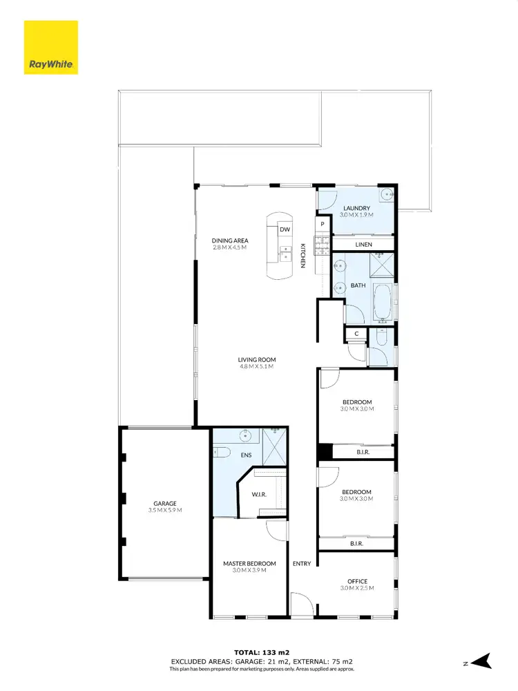 Floorplan of Homely house listing, 16 Clementson Drive, Caroline Springs VIC 3023
