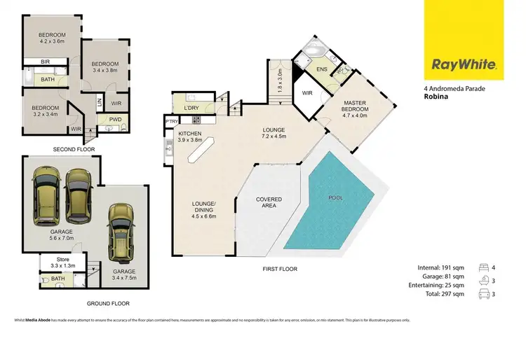 Floorplan of Homely house listing, 1/4 Andromeda Parade, Robina QLD 4226