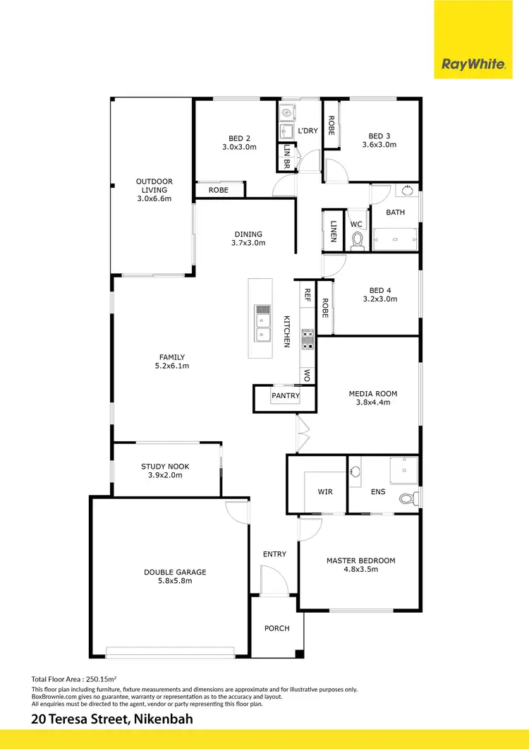 Floorplan of Homely house listing, 20 Teresa Street, Nikenbah QLD 4655