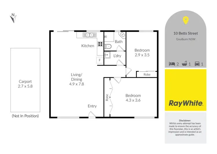Floorplan of Homely house listing, 10 Betts Street, Goulburn NSW 2580