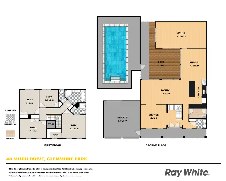 Floorplan of Homely house listing, 40 Muru Drive, Glenmore Park NSW 2745