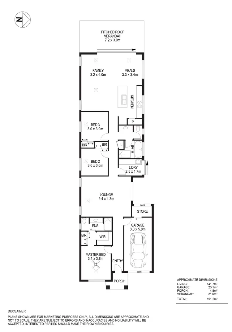 Floorplan of Homely house listing, 33 Rowe Avenue, Northfield SA 5085