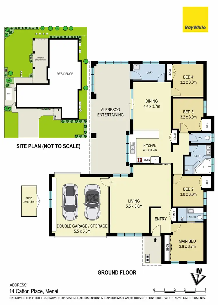 Floorplan of Homely house listing, 14 Catton Place, Menai NSW 2234