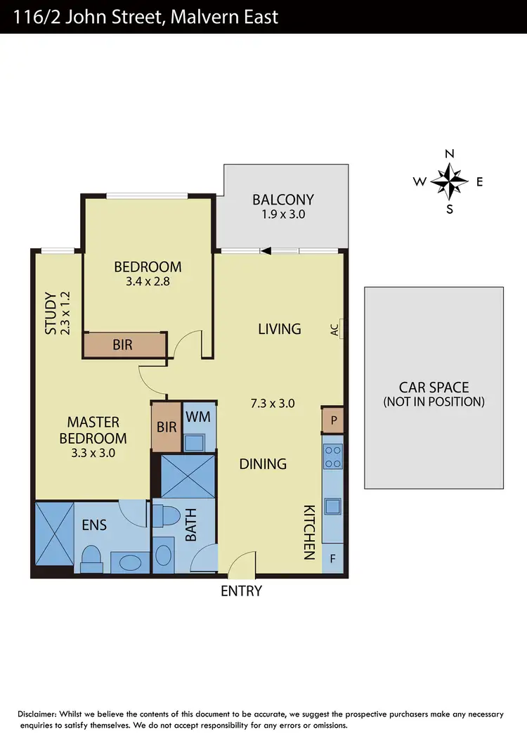 Floorplan of Homely apartment listing, 116/2 John Street, Malvern East VIC 3145