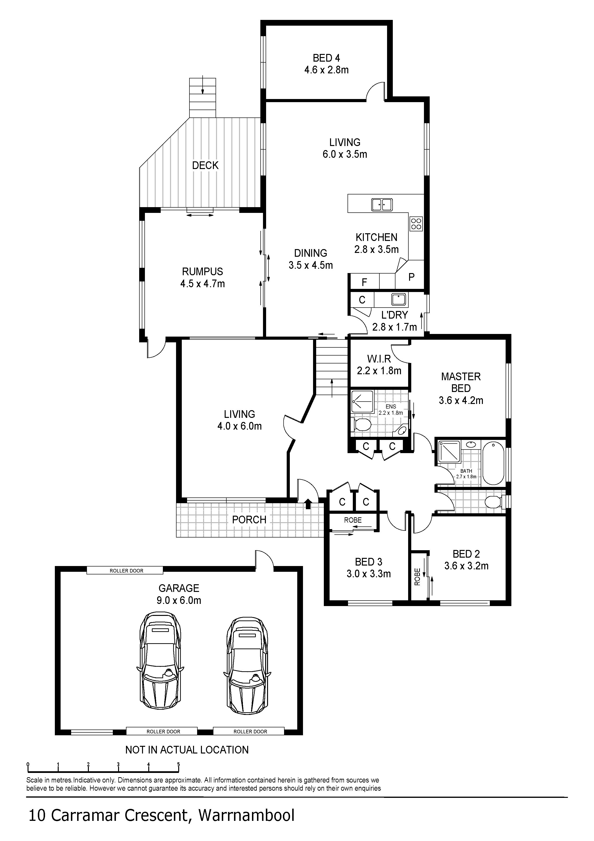 Floorplan of Homely house listing, 10 Carramar Crescent, Warrnambool VIC 3280