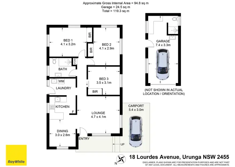 Floorplan of Homely house listing, 18 Lourdes Avenue, Urunga NSW 2455