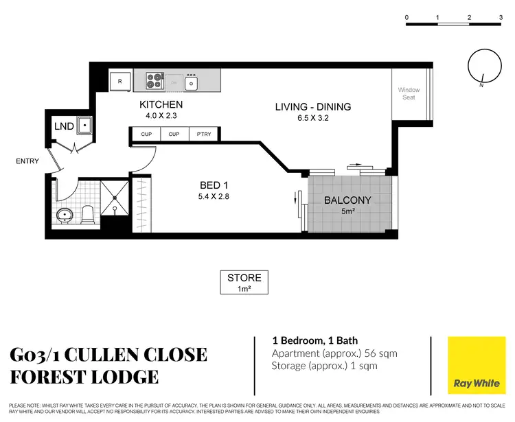 Floorplan of Homely apartment listing, G03/1 Cullen Close, Forest Lodge NSW 2037