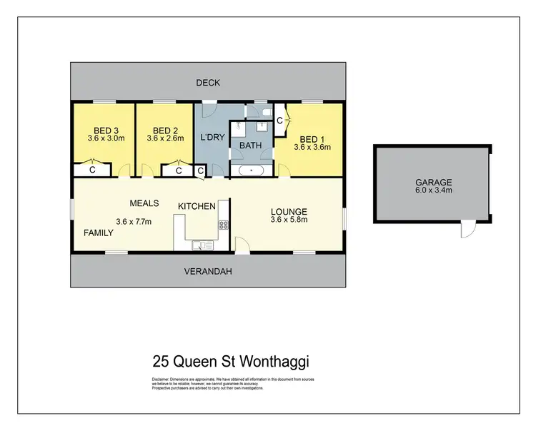Floorplan of Homely house listing, 25 Queen Street, Wonthaggi VIC 3995
