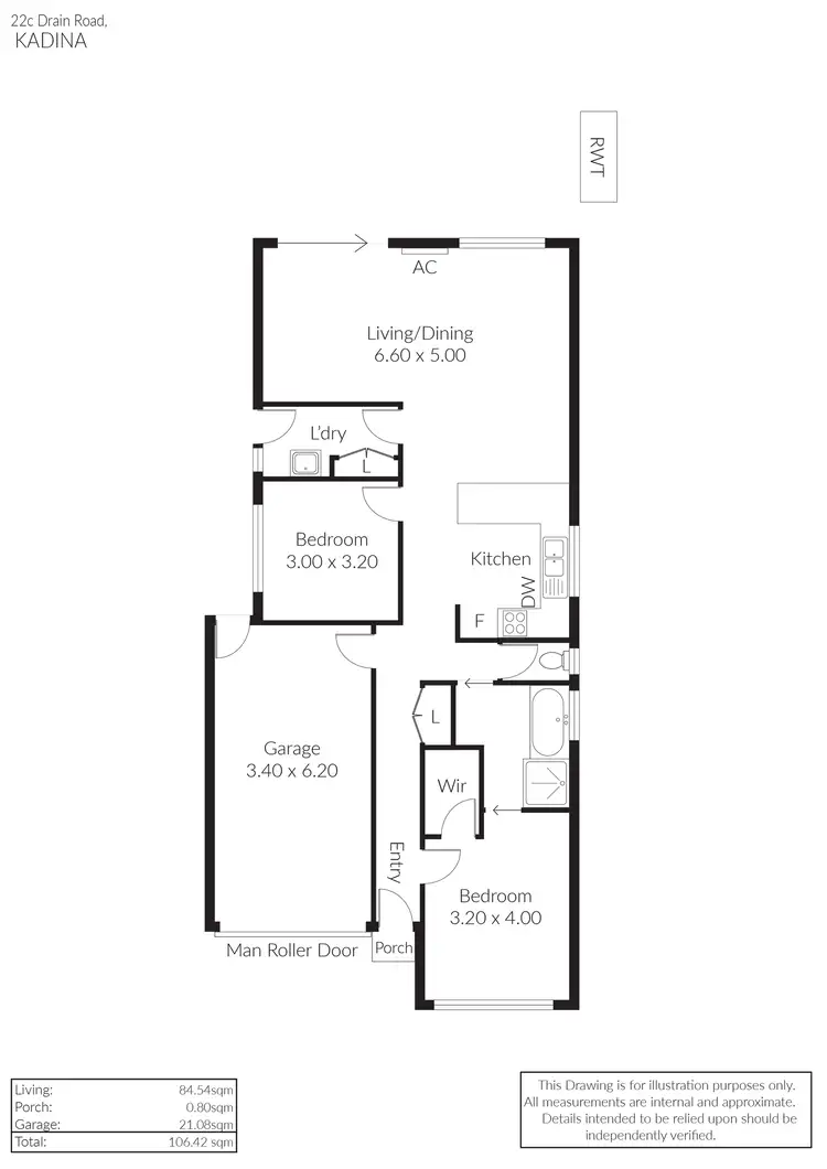 Floorplan of Homely house listing, 22C Drain Road, Kadina SA 5554