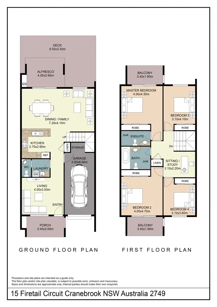 Floorplan of Homely other listing, 15 Firetail Circuit, Cranebrook NSW 2749