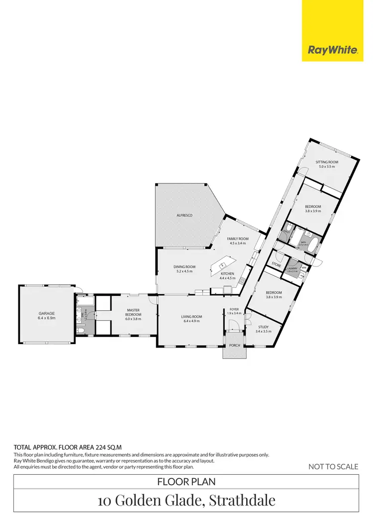 Floorplan of Homely house listing, 10 Golden Glade, Strathdale VIC 3550