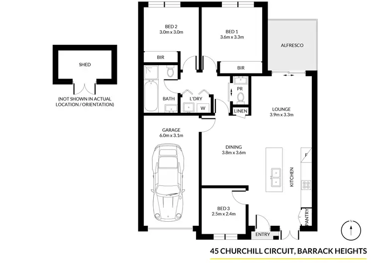 Floorplan of Homely house listing, 45 Churchill Circuit, Barrack Heights NSW 2528
