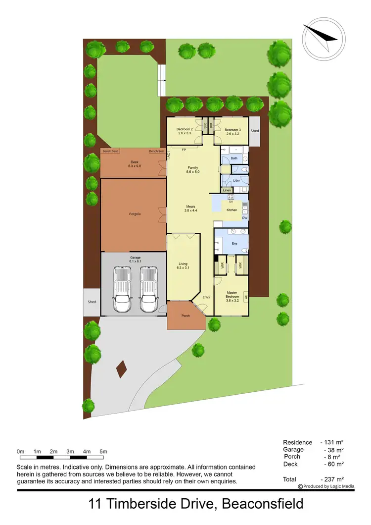 Floorplan of Homely house listing, 11 Timberside Drive, Beaconsfield VIC 3807