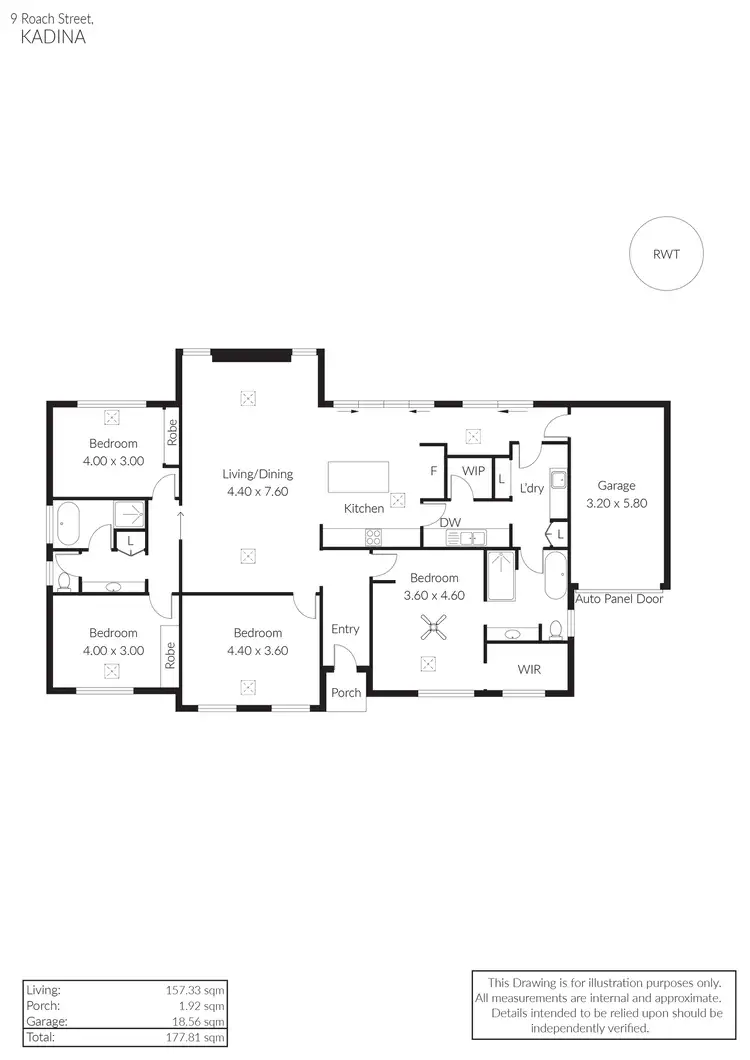 Floorplan of Homely house listing, 9 Roach Street, Kadina SA 5554