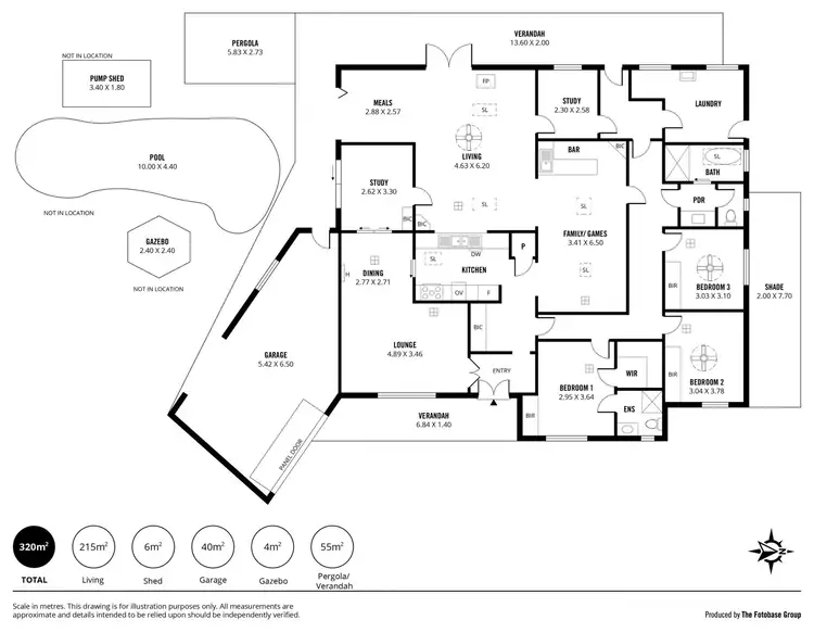 Floorplan of Homely house listing, 14 Woodley Road, Fulham Gardens SA 5024