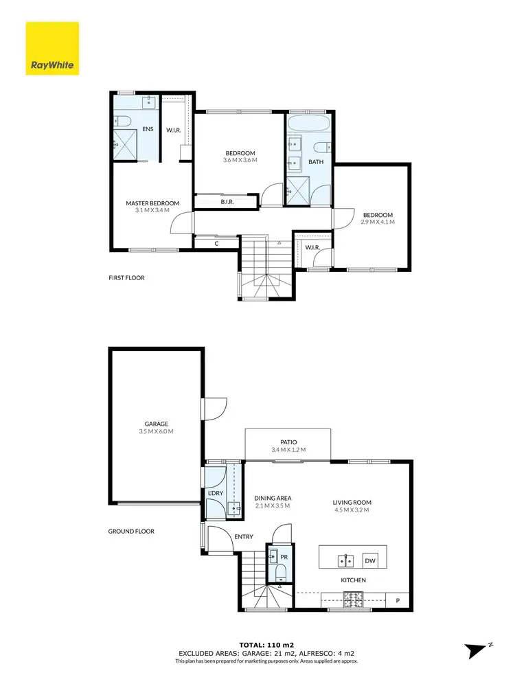 Floorplan of Homely townhouse listing, 2/14 Woorite Place, Keilor East VIC 3033