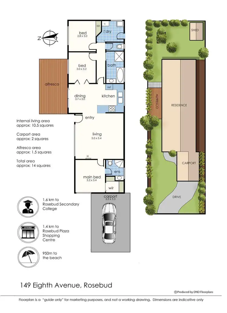 Floorplan of Homely house listing, 149 Eighth Avenue, Rosebud VIC 3939