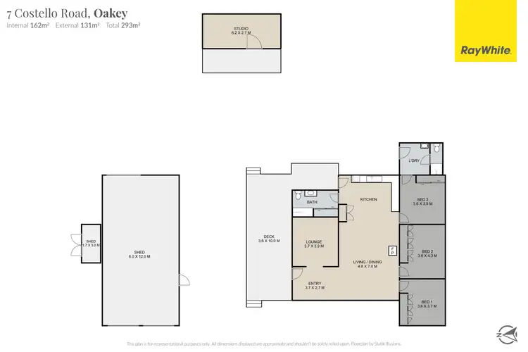 Floorplan of Homely rural property listing, "White Gums" 7 Costello Road, Oakey QLD 4401
