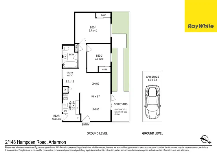Floorplan of Homely unit listing, 2/148 Hampden Road, Artarmon NSW 2064
