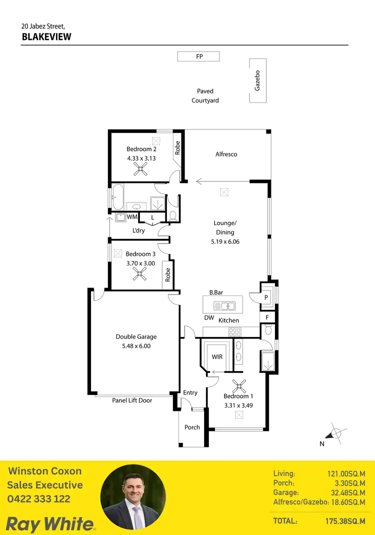 Floorplan of Homely house listing, 20 Jabez Way, Blakeview SA 5114