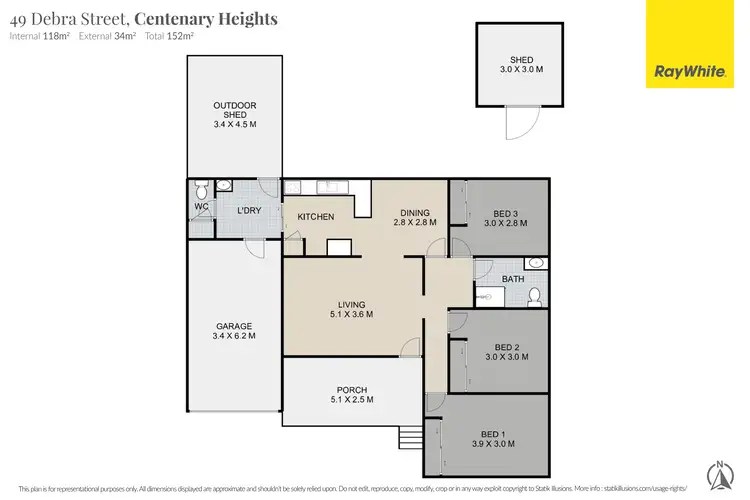 Floorplan of Homely house listing, 49 Debra Street, Centenary Heights QLD 4350