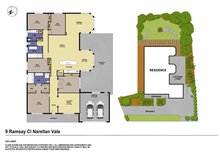 Floorplan of Homely house listing, 9 Ramsay Close, Narellan Vale NSW 2567
