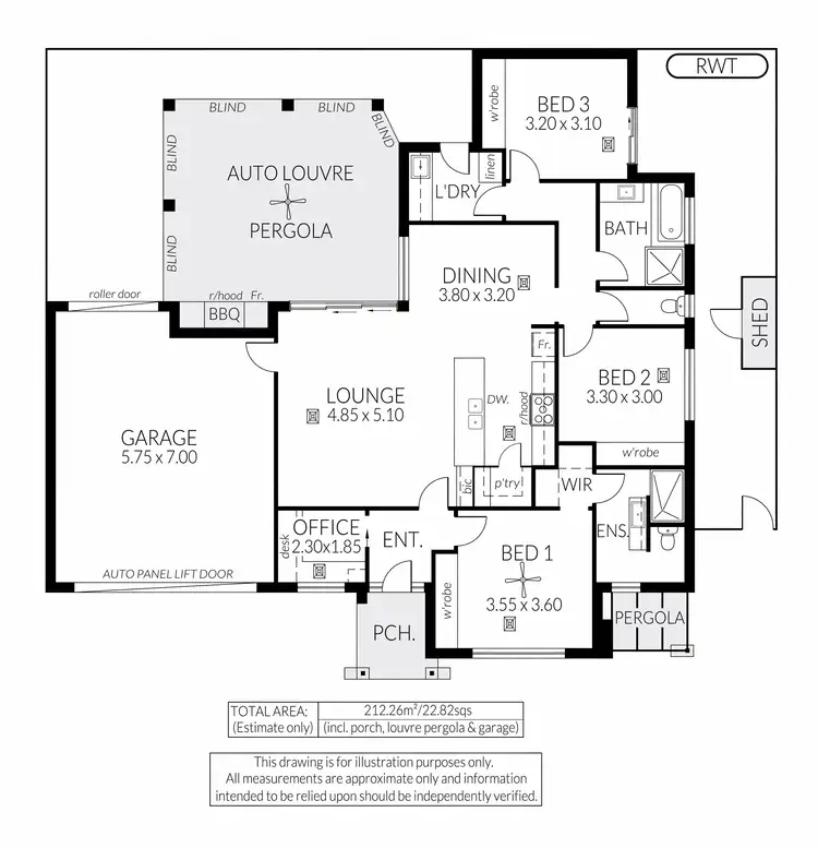 Floorplan of Homely house listing, 91 Sunshine Avenue, Hove SA 5048