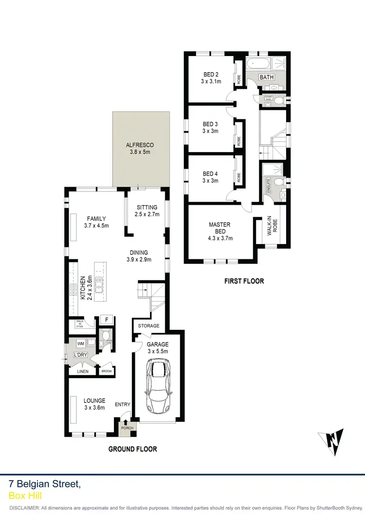 Floorplan of Homely house listing, 7 Belgian Street, Box Hill NSW 2765