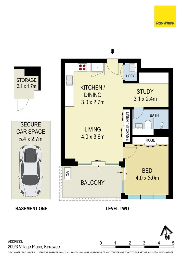 Floorplan of Homely apartment listing, 209/3 Village Place, Kirrawee NSW 2232