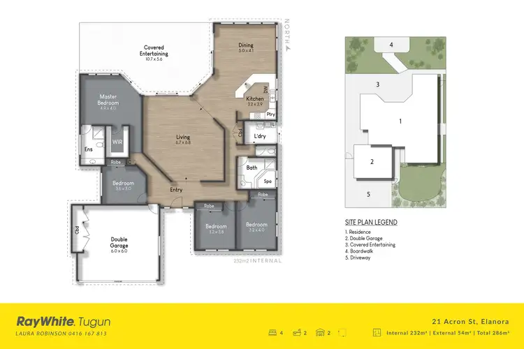 Floorplan of Homely house listing, 21 Acron Street, Elanora QLD 4221