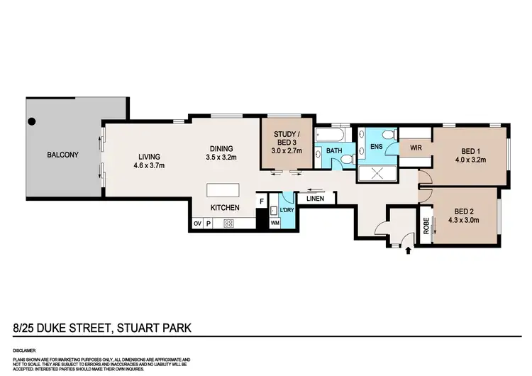 Floorplan of Homely unit listing, 8/25 Duke Street, Stuart Park NT 820