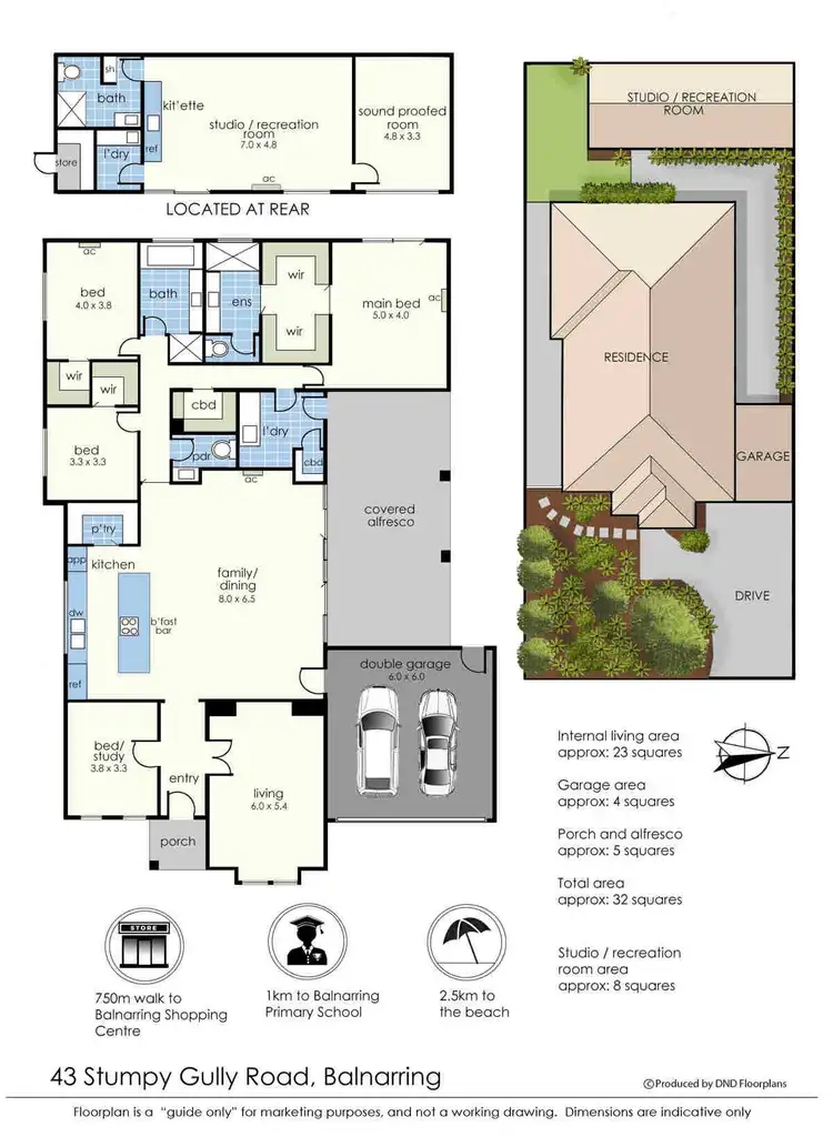 Floorplan of Homely house listing, 43 Stumpy Gully Road, Balnarring VIC 3926