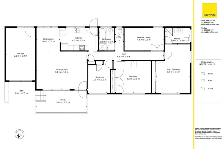 Floorplan of Homely house listing, 25 Austin Avenue, Beverly Hills NSW 2209
