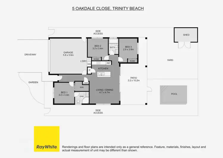 Floorplan of Homely house listing, 5 Oakdale Close, Trinity Beach QLD 4879
