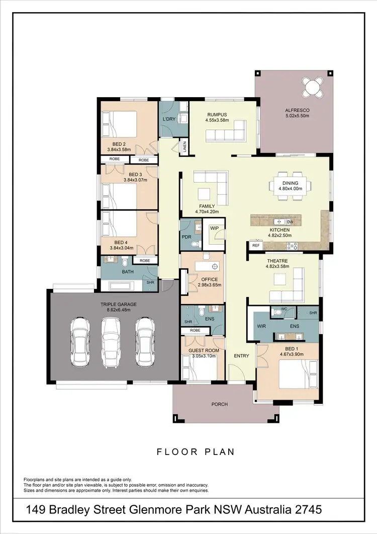 Floorplan of Homely house listing, 149 Bradley Street, Glenmore Park NSW 2745
