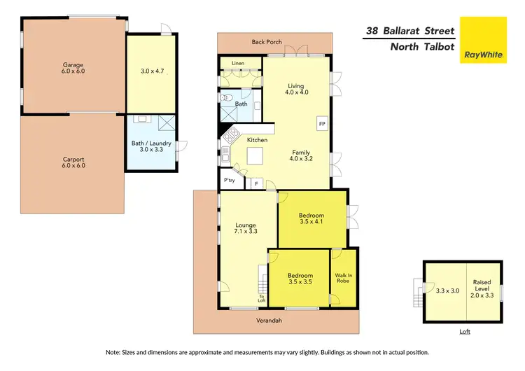 Floorplan of Homely house listing, 38 Ballarat Street North, Talbot VIC 3371