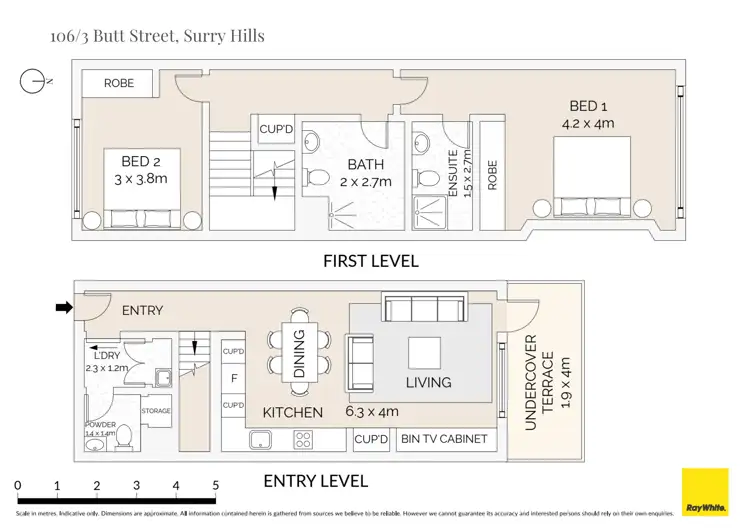 Floorplan of Homely apartment listing, 106/3 Butt Street, Surry Hills NSW 2010