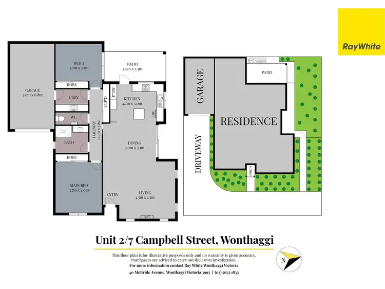 Floorplan of Homely unit listing, 2/7 Campbell Street, Wonthaggi VIC 3995